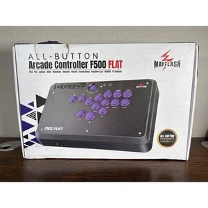 Mayflash F500 FLAT All-Button Arcade Controller Leverless Fight Stick PS4 PC Xbx
